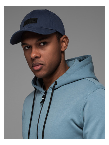 Ombre Men's baseball cap with rectangular patch - navy blue