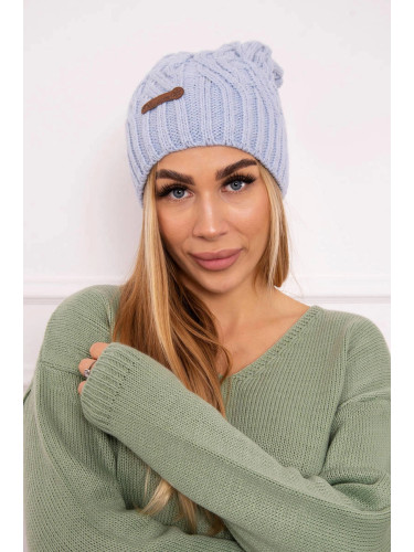 Kesi Cap with fleece Paulina K227 blue