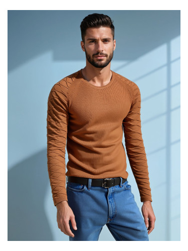 Мъжки пуловер DStreet camel