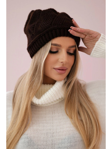 Kesi Women's cap Klarysa K393 brown