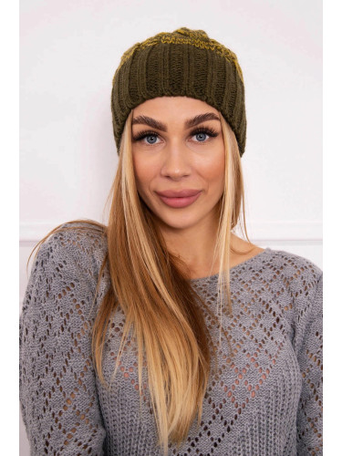 Kesi Cap with fleece Paryż K213 blue + kiwi