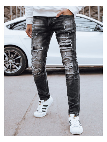 Spodnie męskie jeansowe czarne Dstreet