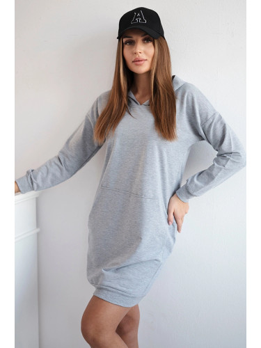 Dress with hood gray