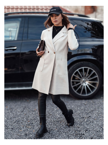 Дамско дълго бежово палто LINNORE