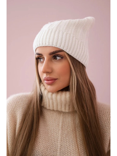 marka niezdefiniowana Cap with fleece Anna K238 ecru