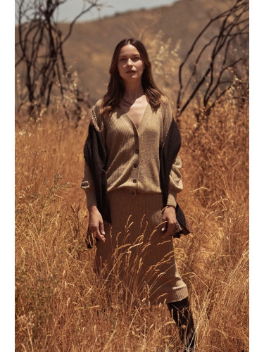 Marisse Women's Sweater Z-Sw-4531 Beige Mel