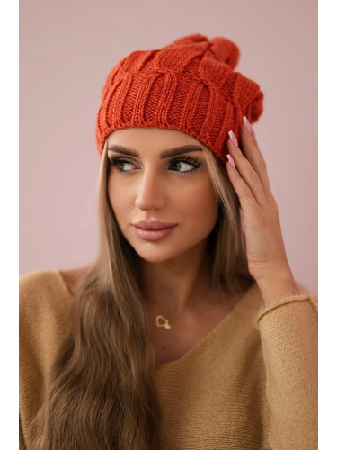 marka niezdefiniowana Cap with fleece Iwona K221 foxy