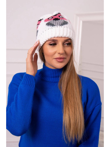 Women's cap Ofelia K349 white