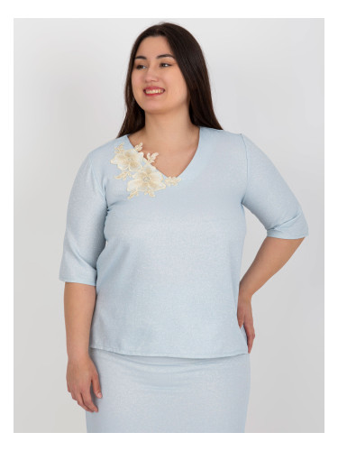 Blouse-LK-BZ-506692.32-light blue