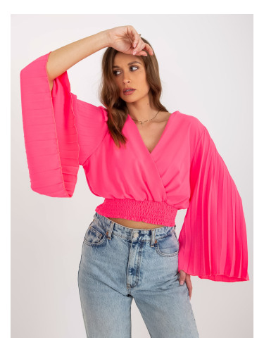 Blouse-DHJ-BZ-16503.30X-fluo pink