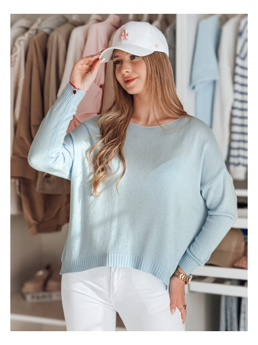 Дамски овърсайз пуловер SENZIA, светло син