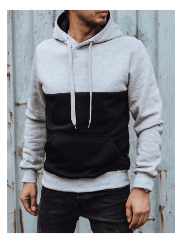 Bluza męska z kapturem jasnoszara Dstreet