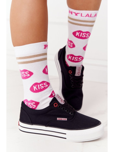 Дамски маратонки на платформа CROSS JEANS