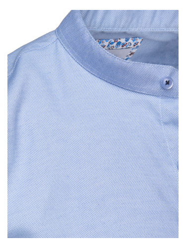 Koszula męska casualowa błękitna z stójką Dstreet