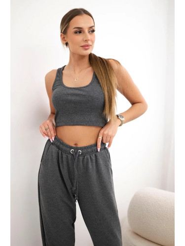 Set top+pants graphite