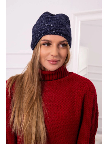 Kesi Cap with fleece Edyta K298 navy blue
