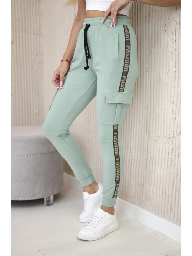 Cargo trousers dark mint