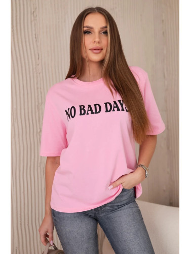 No Bad Days Cotton Blouse Light Pink