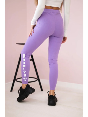 Brooklyn dark purple leggings