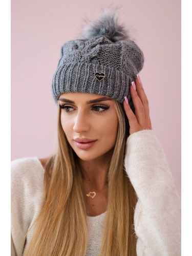 marka niezdefiniowana Cap K168 dark gray