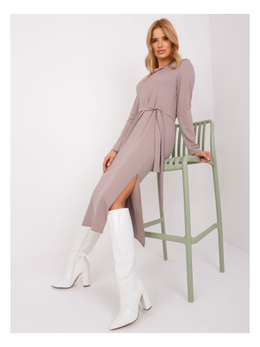 Dress-LK-SK-509447.75P-dark beige
