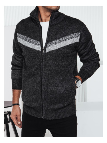 Sweter męski rozpinany ciemnoszary Dstreet