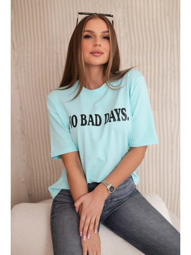 No Bad Days mint cotton blouse