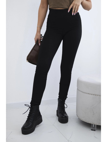 Kesi Cotton trousers with back pockets black