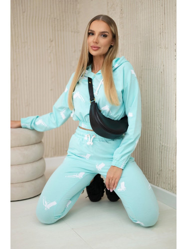 Set with printed mint pistols