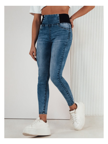 Spodnie damskie jeansowe LEITZA niebieskie Dstreet