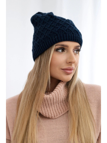 marka niezdefiniowana Cap with fleece Kratka K204 navy blue