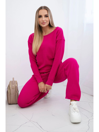 Set of sweaters Sweatshirt + Fuchsia trousers