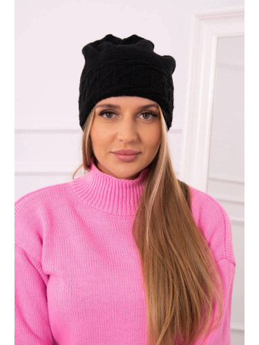 Women's cap Aniela K338 black