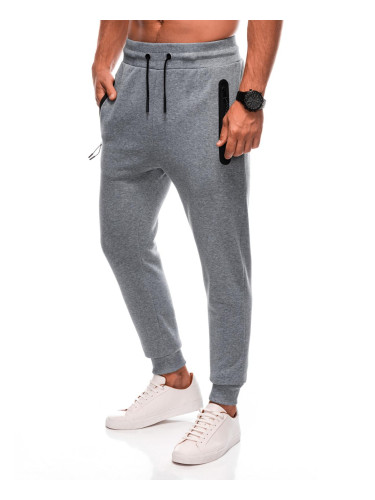 Edoti Men's BASIC uniform sweatpants - grey melange V-3 EM-PABS