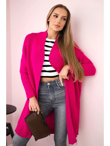 Sweater with batwing sleeve fuchsia