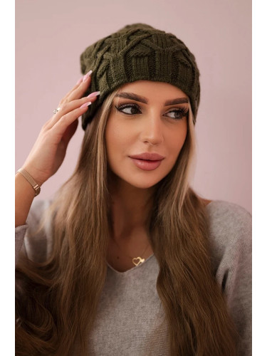 marka niezdefiniowana Cap with fleece Sonia K201 khaki