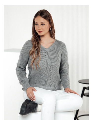 Пуловер MONAVIA светло сив