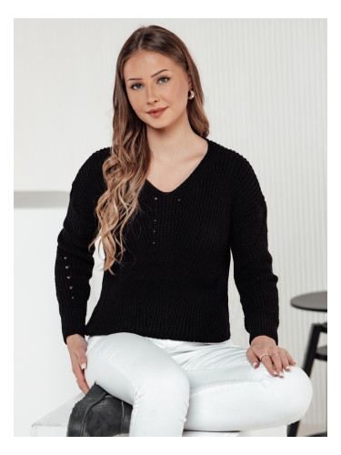 Черен пуловер MONAVIA
