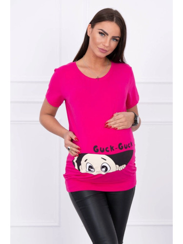 marka niezdefiniowana Maternity blouse Guck fuchsia