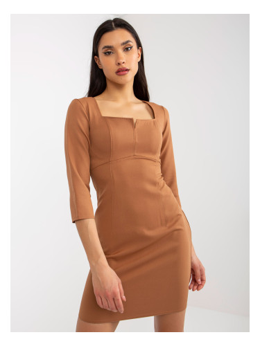 Dress-LK-SK-509075.15P-camel