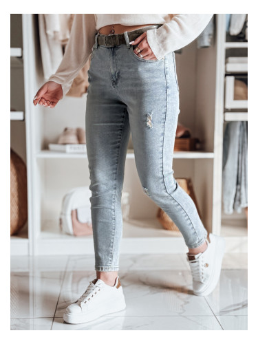 Дамски дънки slim fit с колан MIXFELL