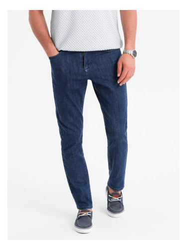 Ombre Classic men's SLIM FIT jeans with elastane - dark blue