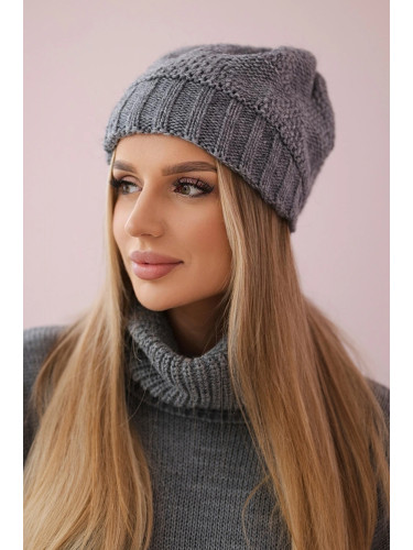 Women's cap Danuta K331 dark gray