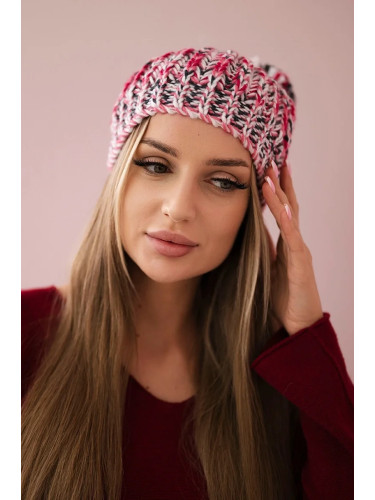 Kesi Cap with a pompom Maria K335 fuchsia