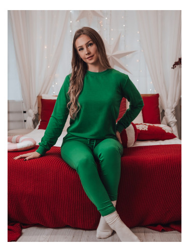 Дамски комплект фланелка MILIAN зелен