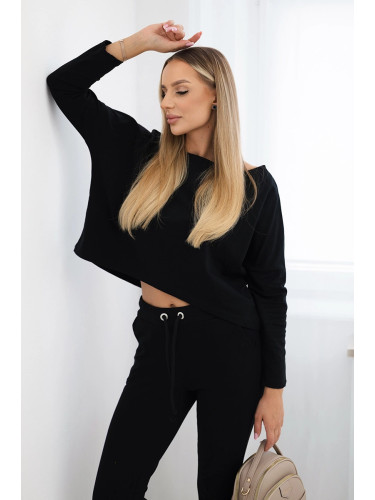 Set with an oversized blouse in black