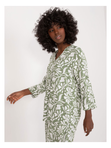 Blouse-D73771M11174A-khaki