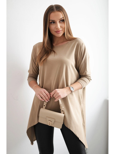 Oversize camel blouse