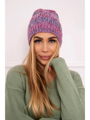 Kesi Cap with fleece Melisa K241 purple+red