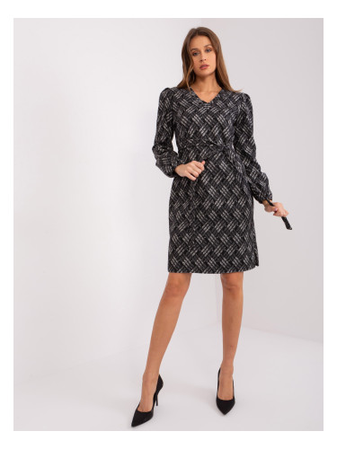 Dress-LK-SK-509474-1.52P-Grey-Black